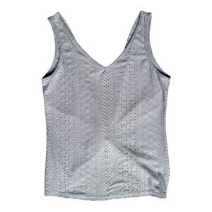 Elegant Gray Lace Women's Top